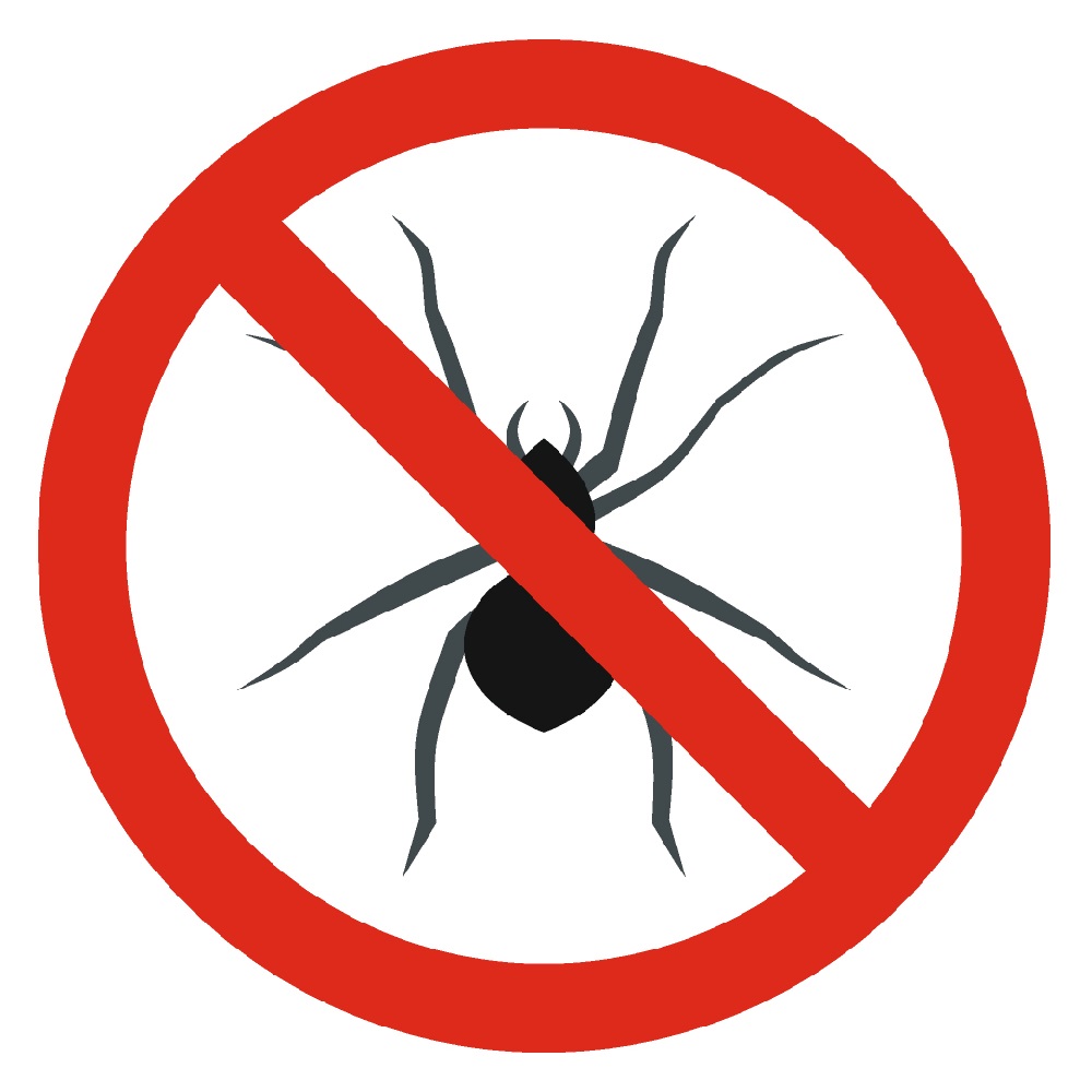 No Insect Sign Icons Set, Flat Style