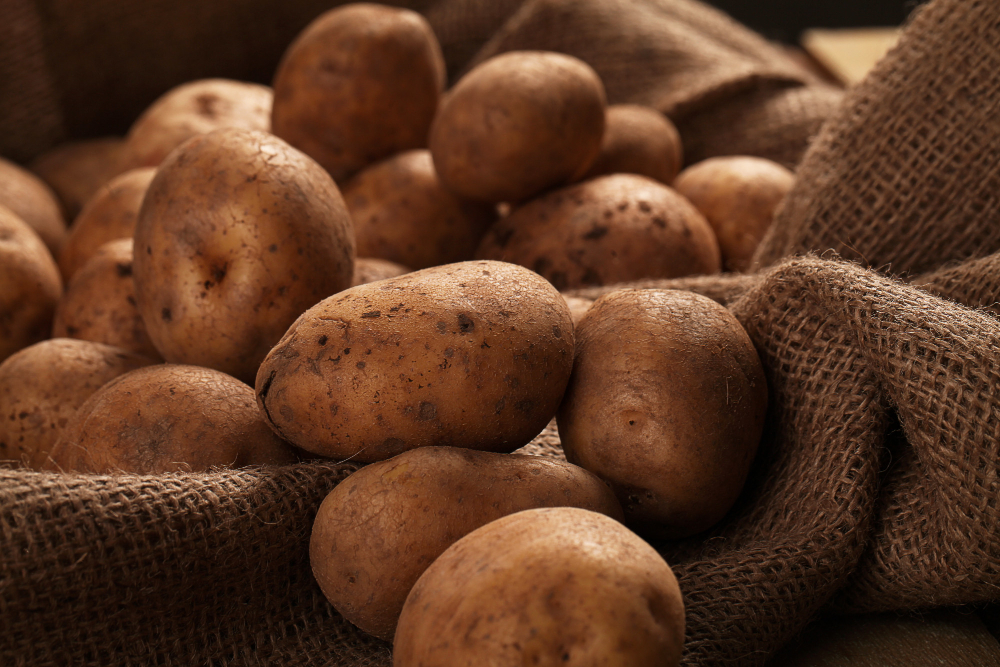 Rustic Unpeeled Potatoes Desks