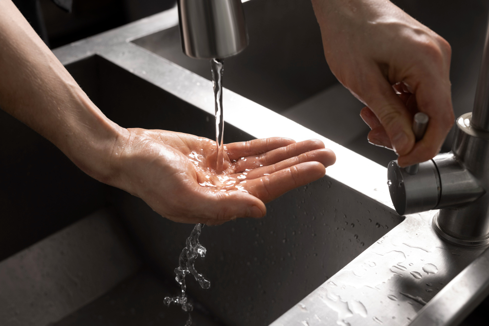 Close Up Hygienic Hand Washing (1)