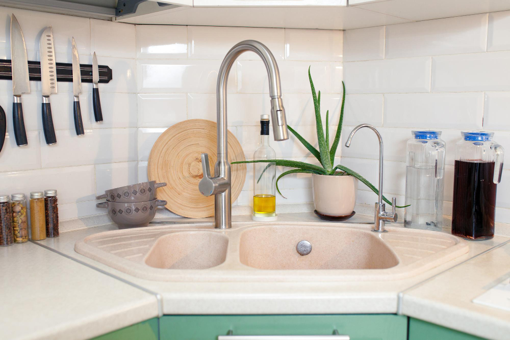 corner-stone-twopiece-sink-home-kitchen-setting
