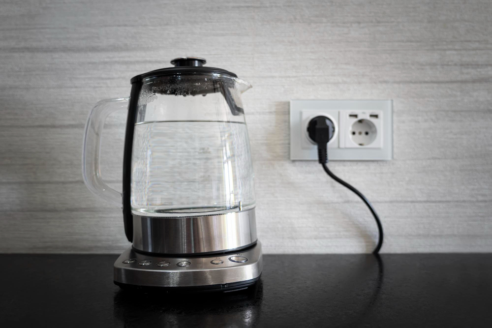 Pure Water Boils Electric Kettle Table Kitchen