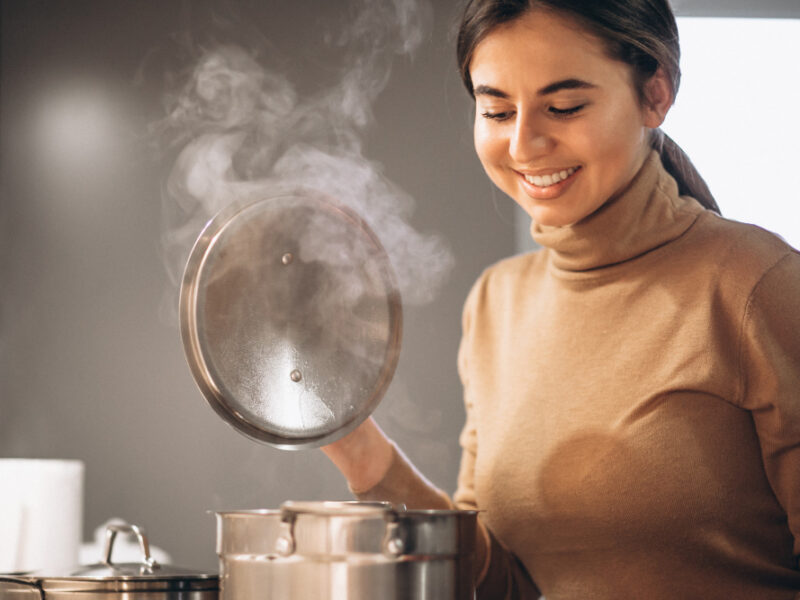 Woman Cooking Kitchen