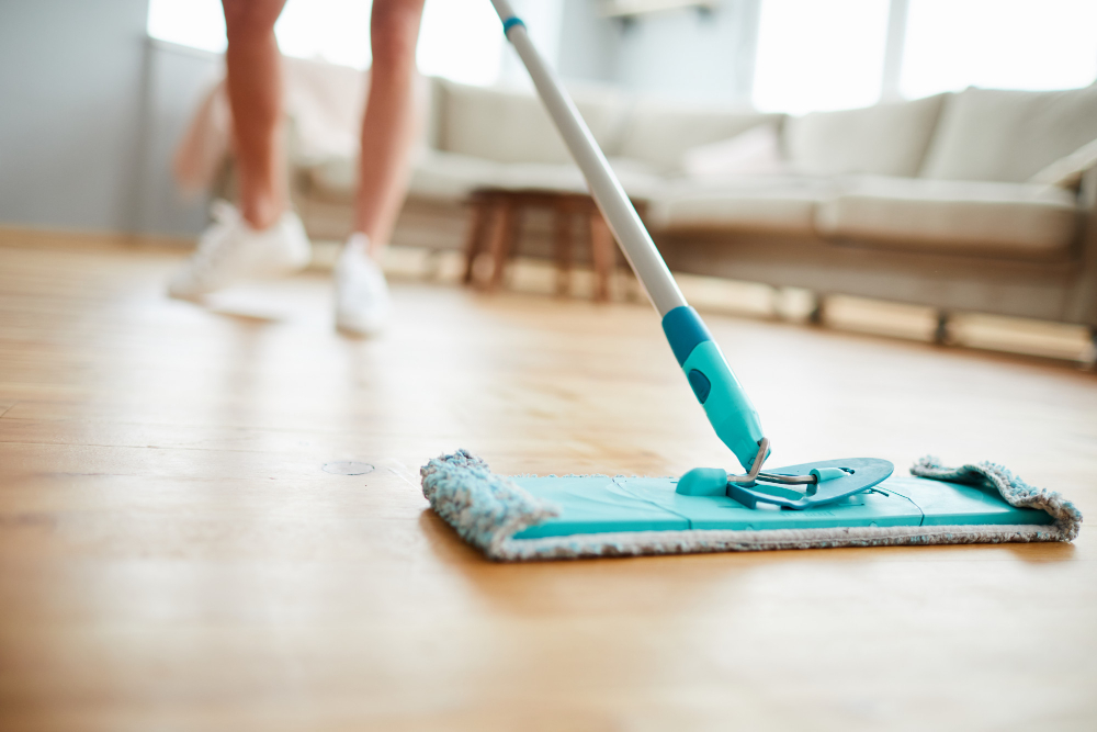 Cleaning Parquet Floor