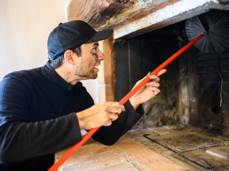 Young Chimney Sweep Work