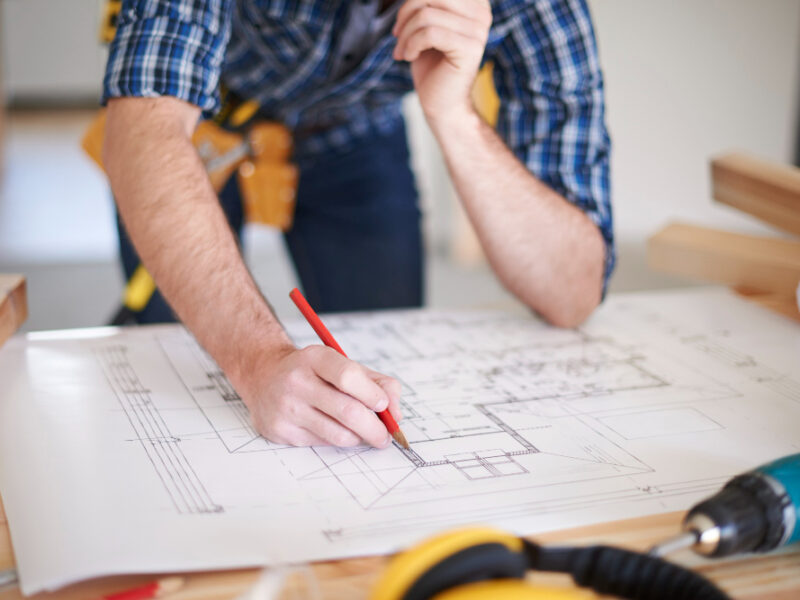 Worker With Amendments Blueprint House